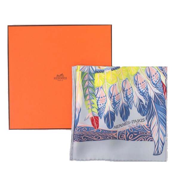 HERMES Pink Silk Scarf - Picture 2 of 5